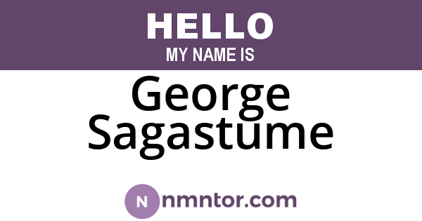George Sagastume