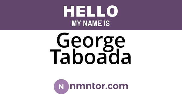 George Taboada