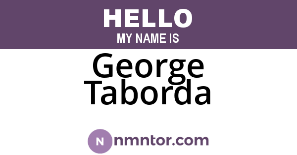 George Taborda