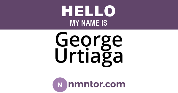 George Urtiaga