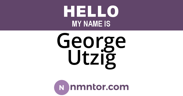 George Utzig