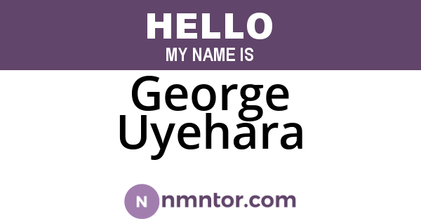 George Uyehara