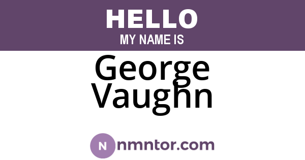 George Vaughn