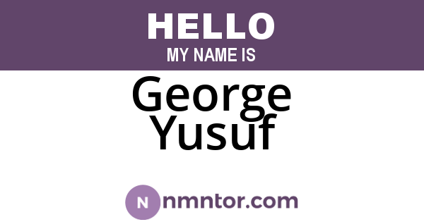 George Yusuf