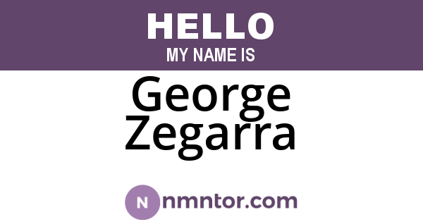 George Zegarra