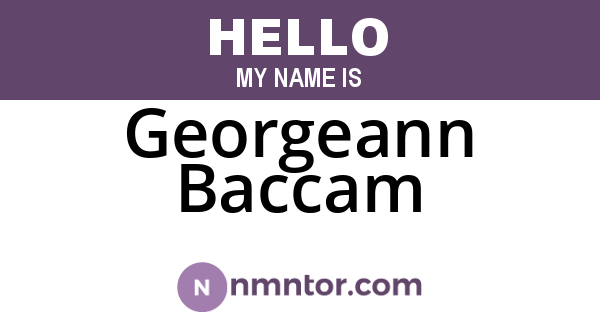 Georgeann Baccam
