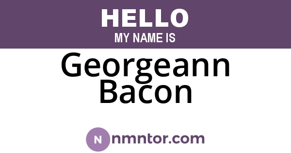 Georgeann Bacon