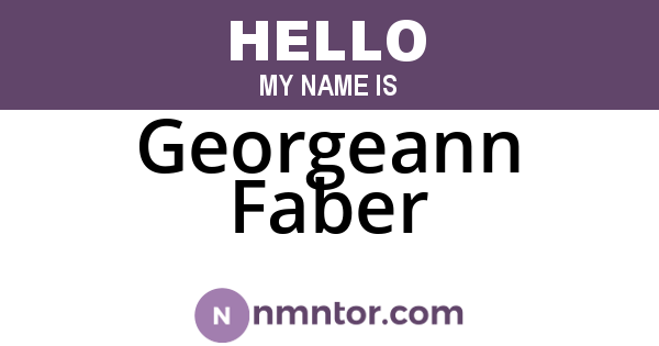 Georgeann Faber