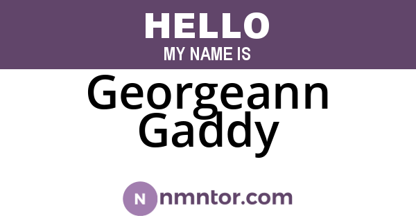 Georgeann Gaddy