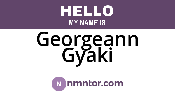 Georgeann Gyaki