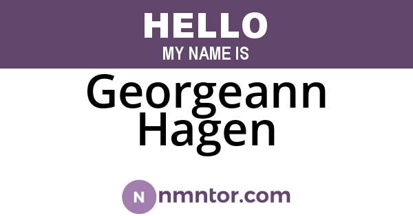 Georgeann Hagen