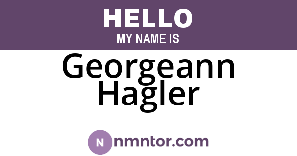 Georgeann Hagler
