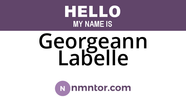 Georgeann Labelle