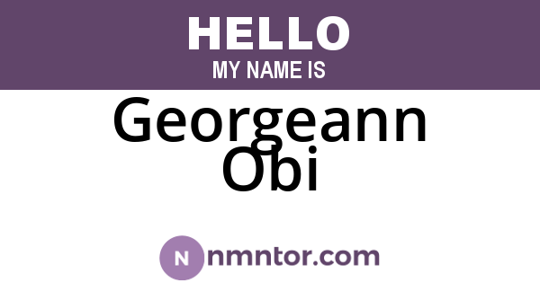 Georgeann Obi