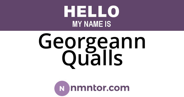 Georgeann Qualls