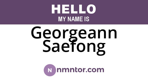 Georgeann Saefong