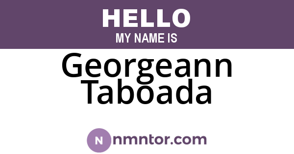 Georgeann Taboada