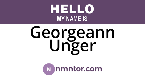 Georgeann Unger