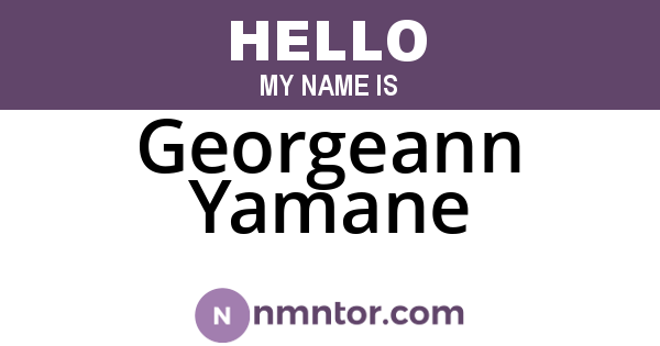 Georgeann Yamane