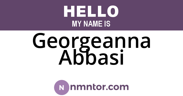 Georgeanna Abbasi