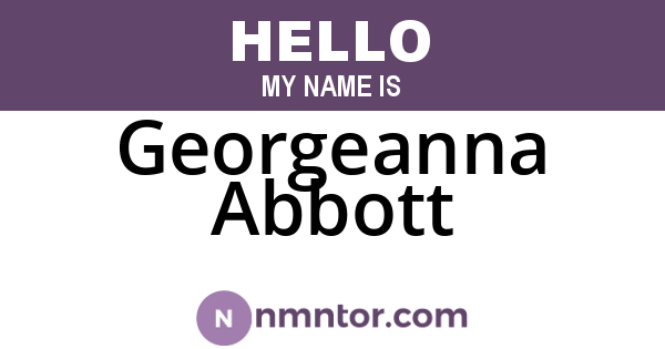 Georgeanna Abbott