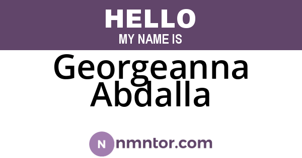 Georgeanna Abdalla