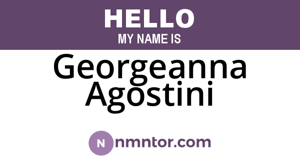Georgeanna Agostini