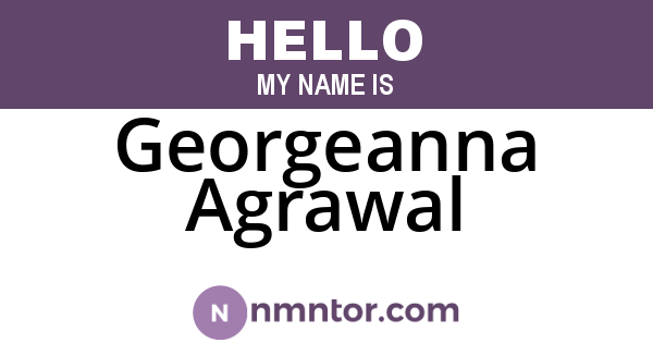 Georgeanna Agrawal