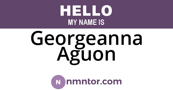 Georgeanna Aguon