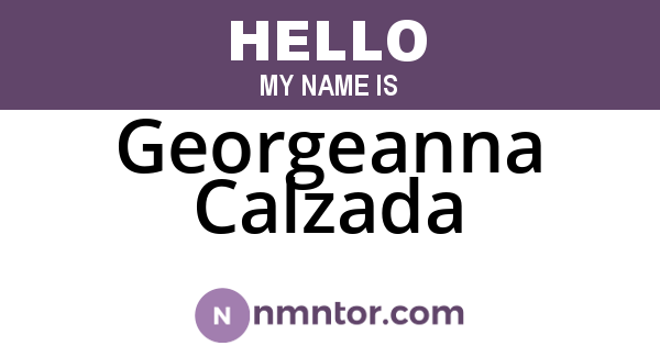 Georgeanna Calzada