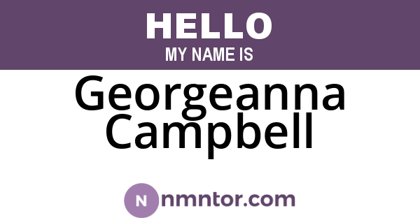 Georgeanna Campbell