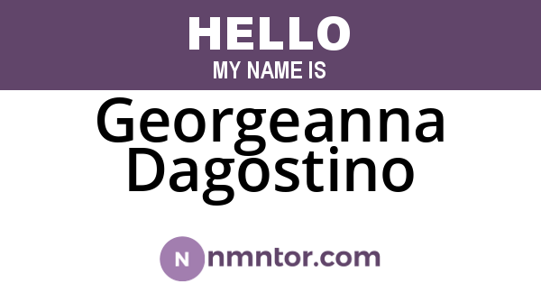 Georgeanna Dagostino