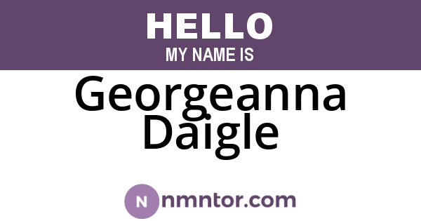 Georgeanna Daigle