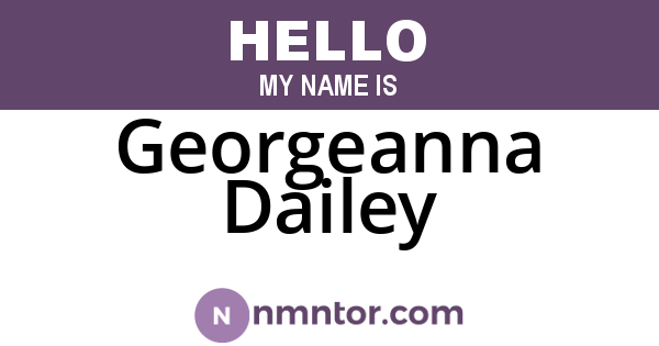 Georgeanna Dailey