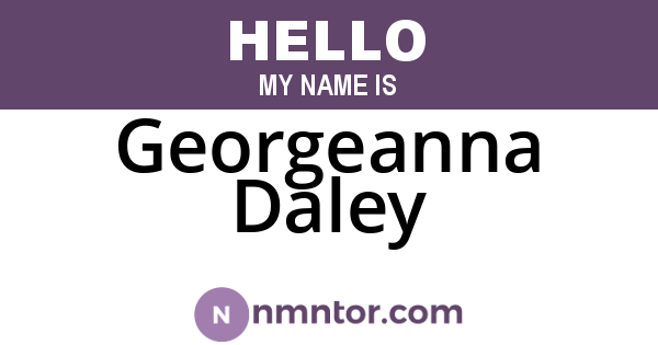 Georgeanna Daley
