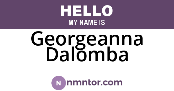 Georgeanna Dalomba