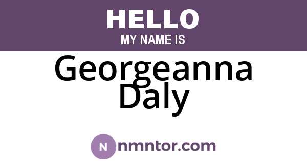 Georgeanna Daly