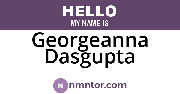 Georgeanna Dasgupta