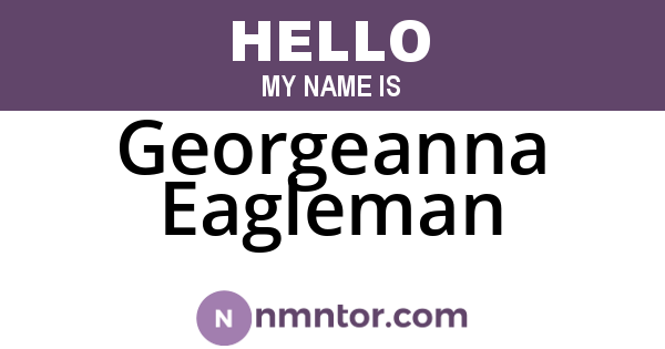 Georgeanna Eagleman