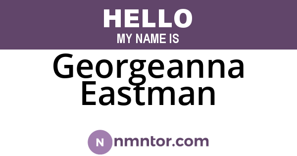 Georgeanna Eastman