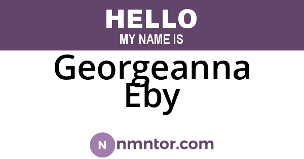 Georgeanna Eby
