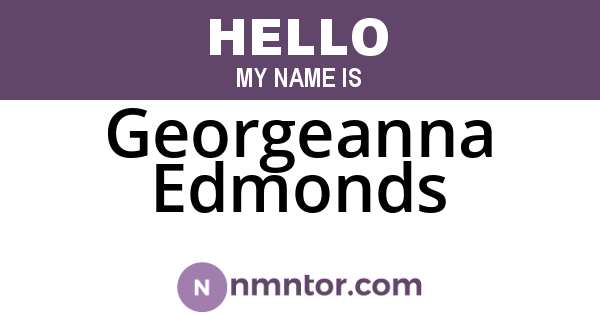 Georgeanna Edmonds