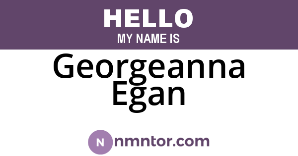 Georgeanna Egan