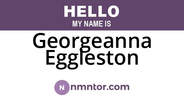 Georgeanna Eggleston