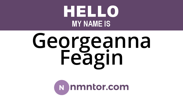 Georgeanna Feagin