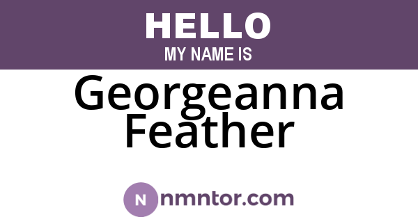 Georgeanna Feather