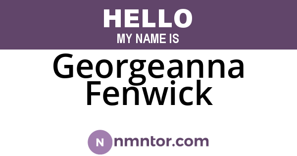 Georgeanna Fenwick