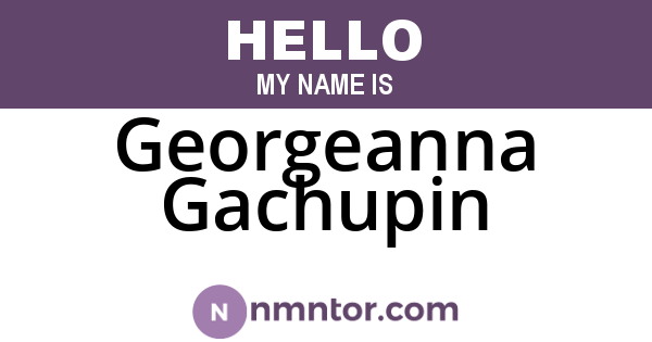 Georgeanna Gachupin