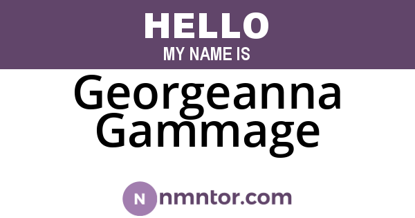 Georgeanna Gammage