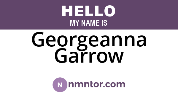 Georgeanna Garrow